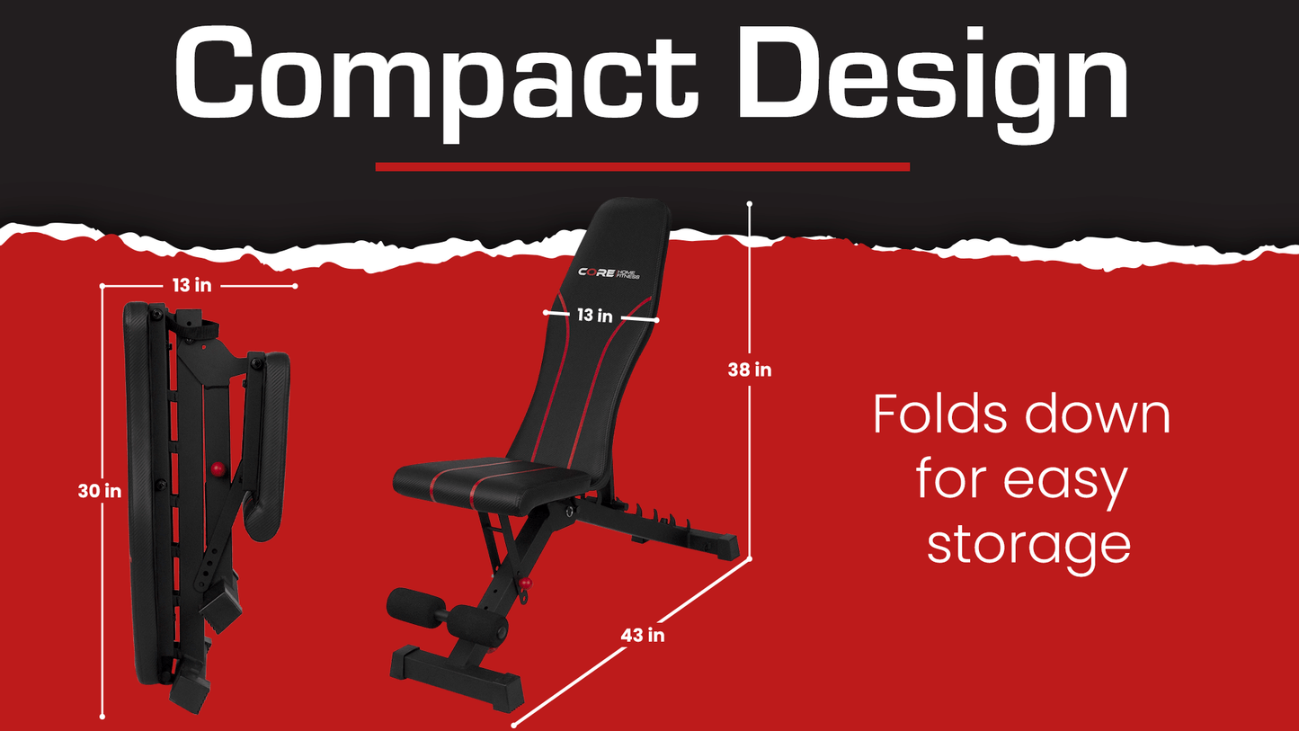 Foldable Adjustable Workout Bench