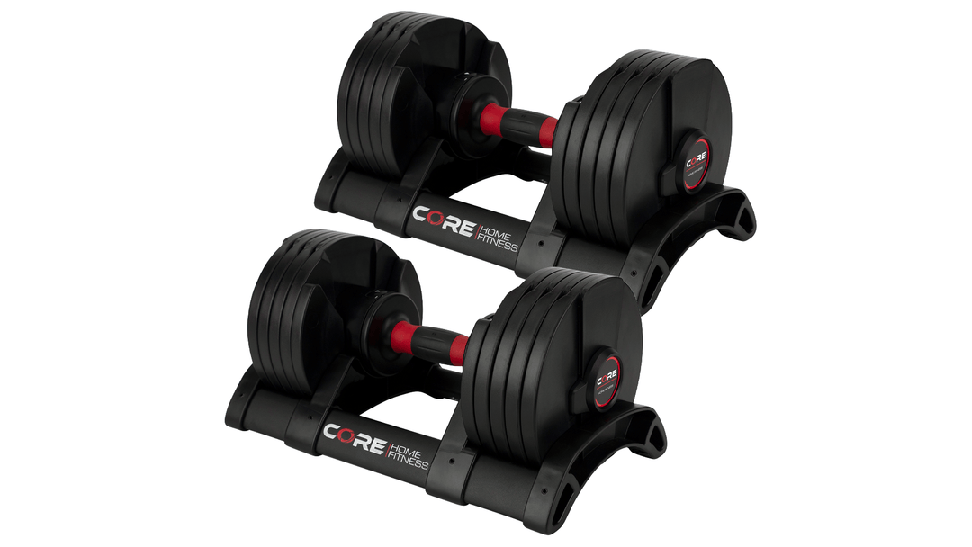 Adjustable Dumbbell Weight Set 5 50 lbs. Core Home Fitness