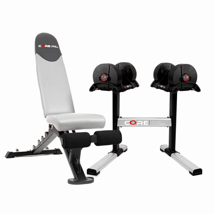 Adjustable Dumbbells w/ Stand & UB200