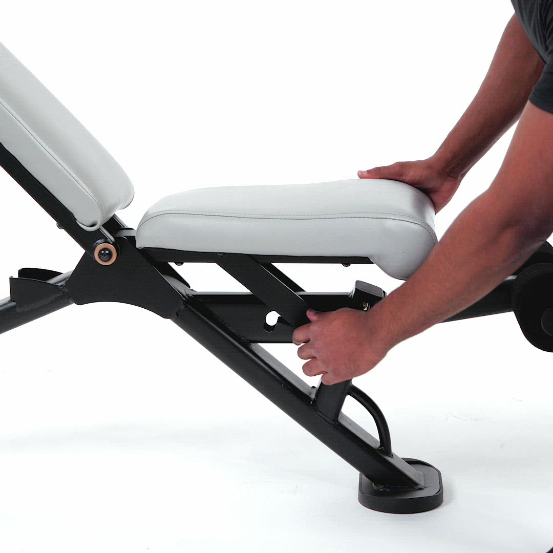 Man Adjusting Multi-Adjustable Bench UB200